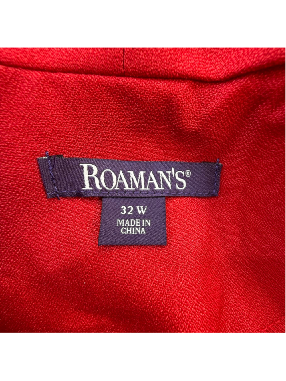 Roaman’s Red Jacket Dress Plus Size 32W Two Piece Special Occasion Church Dress - Picture 7 of 12